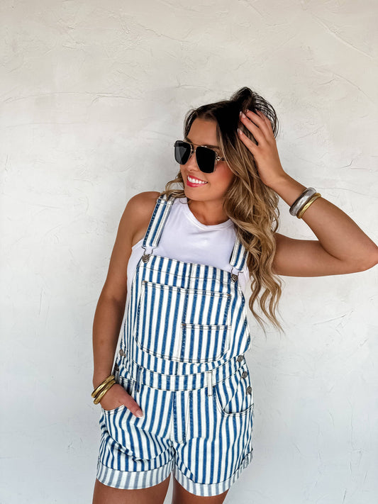 Striped SHORT OVERALL