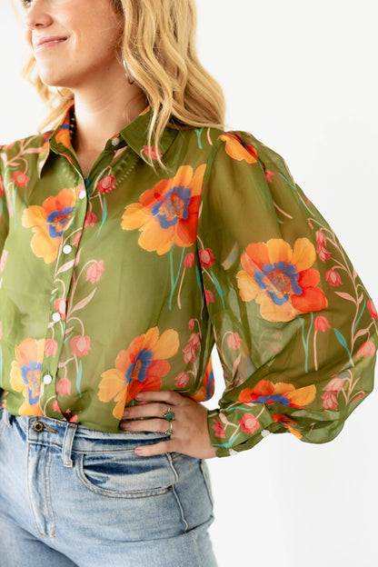 Wild Poppy Blouse