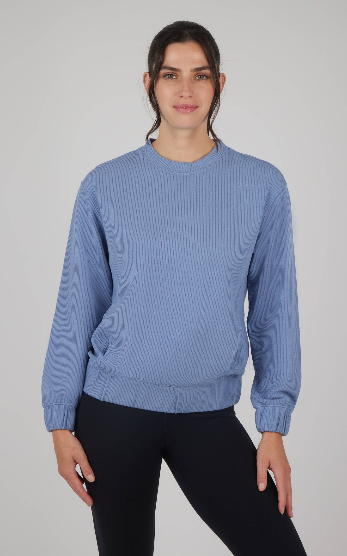 Scuba Rib Crew Neck with Pockets