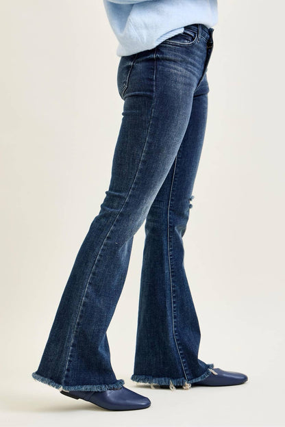JB Flare Frayed Hem