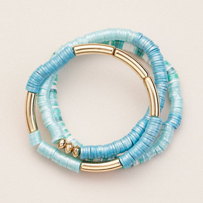 Colorful Heishi Bead Stretch Bracelets