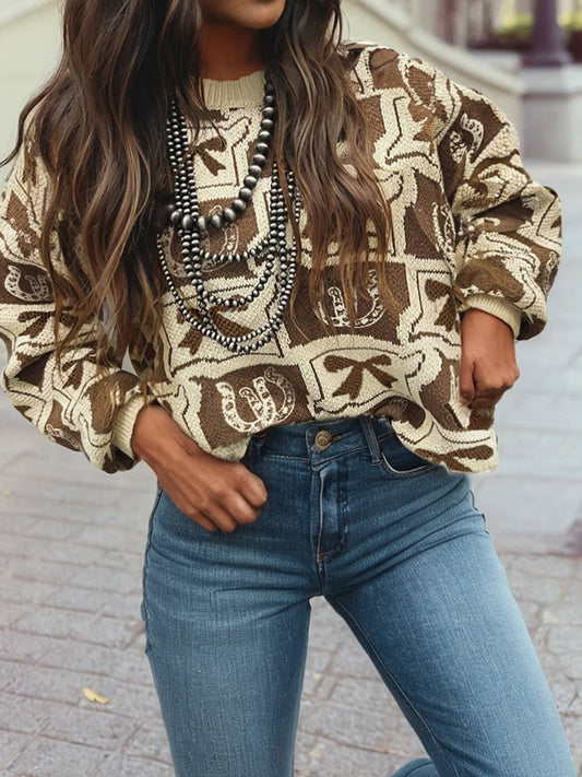 Western Fashion Oversized Sweater