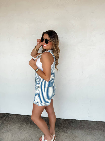 Striped SHORT OVERALL