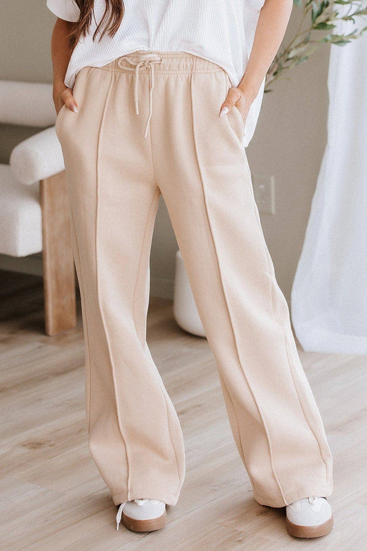 Drawstring Wide Leg Pants