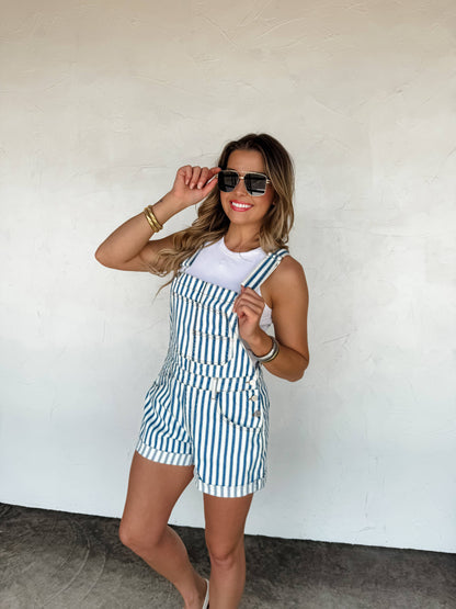 Striped SHORT OVERALL