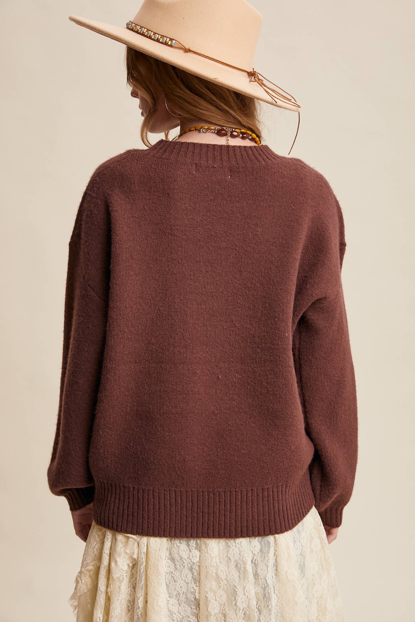 Sequin Cowboy Boot Sweater