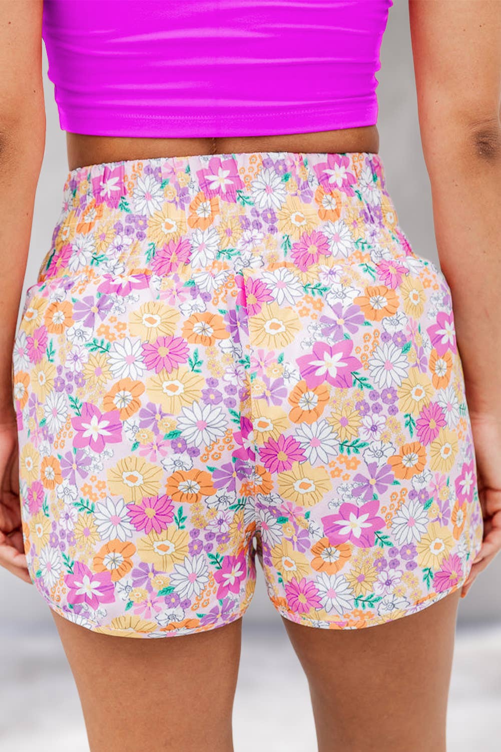 Casual Floral Print Shorts