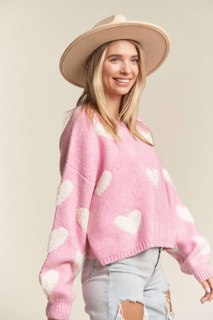 LOVELY  HEART SWEATER