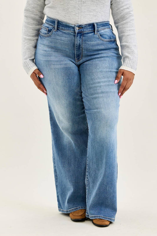 JB PLUS Vintage Wash Wide Leg