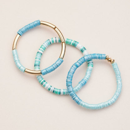 Colorful Heishi Bead Stretch Bracelets