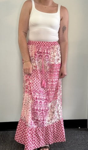 Boho Pattern Maxi Skirt