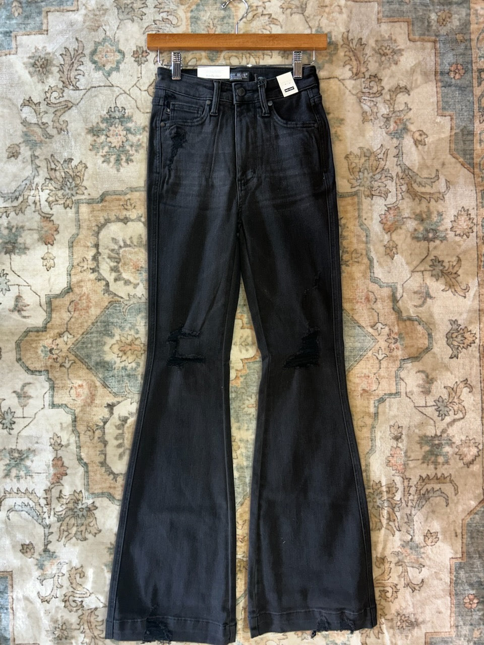 Judy Blue Black Distressed Flare