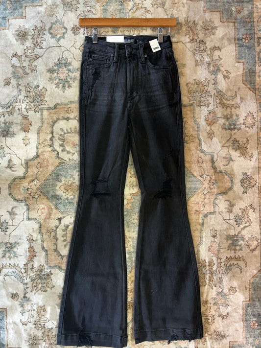 Judy Blue Black Distressed Flare