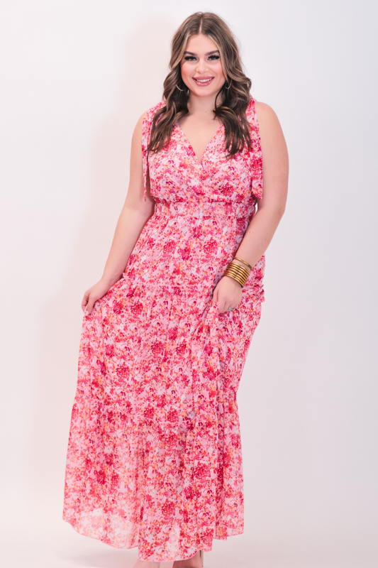 Floral Ruffle Maxi Dress