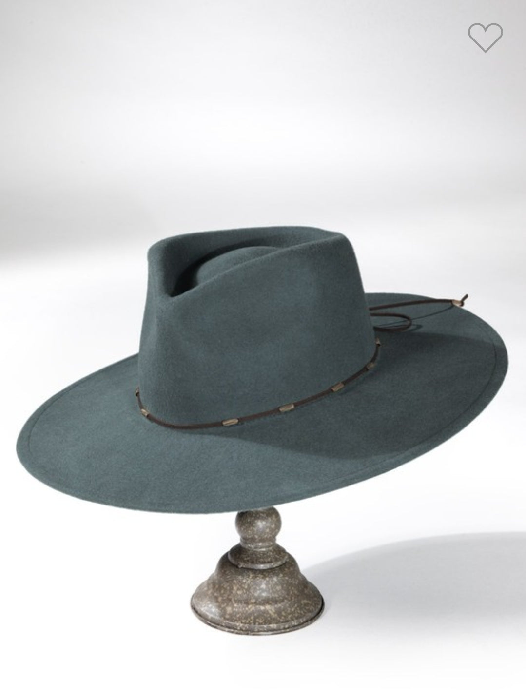 Teal Wool Panama Hat